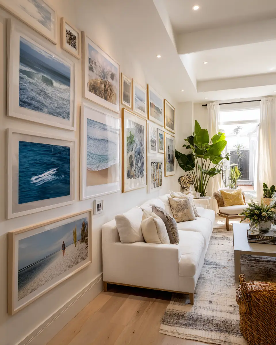 Narrow Coastal Living Room Decor Ideas