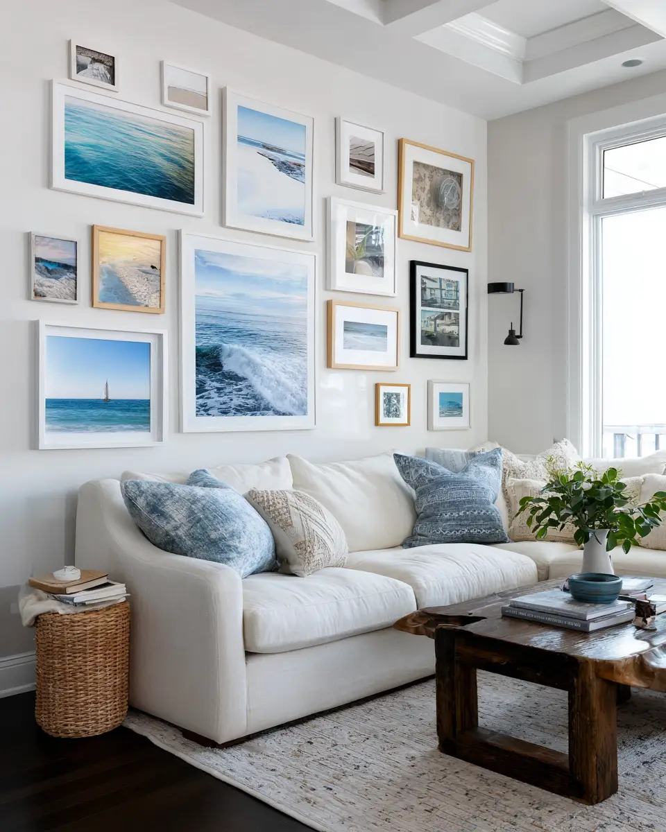 Narrow Coastal Living Room Decor Ideas