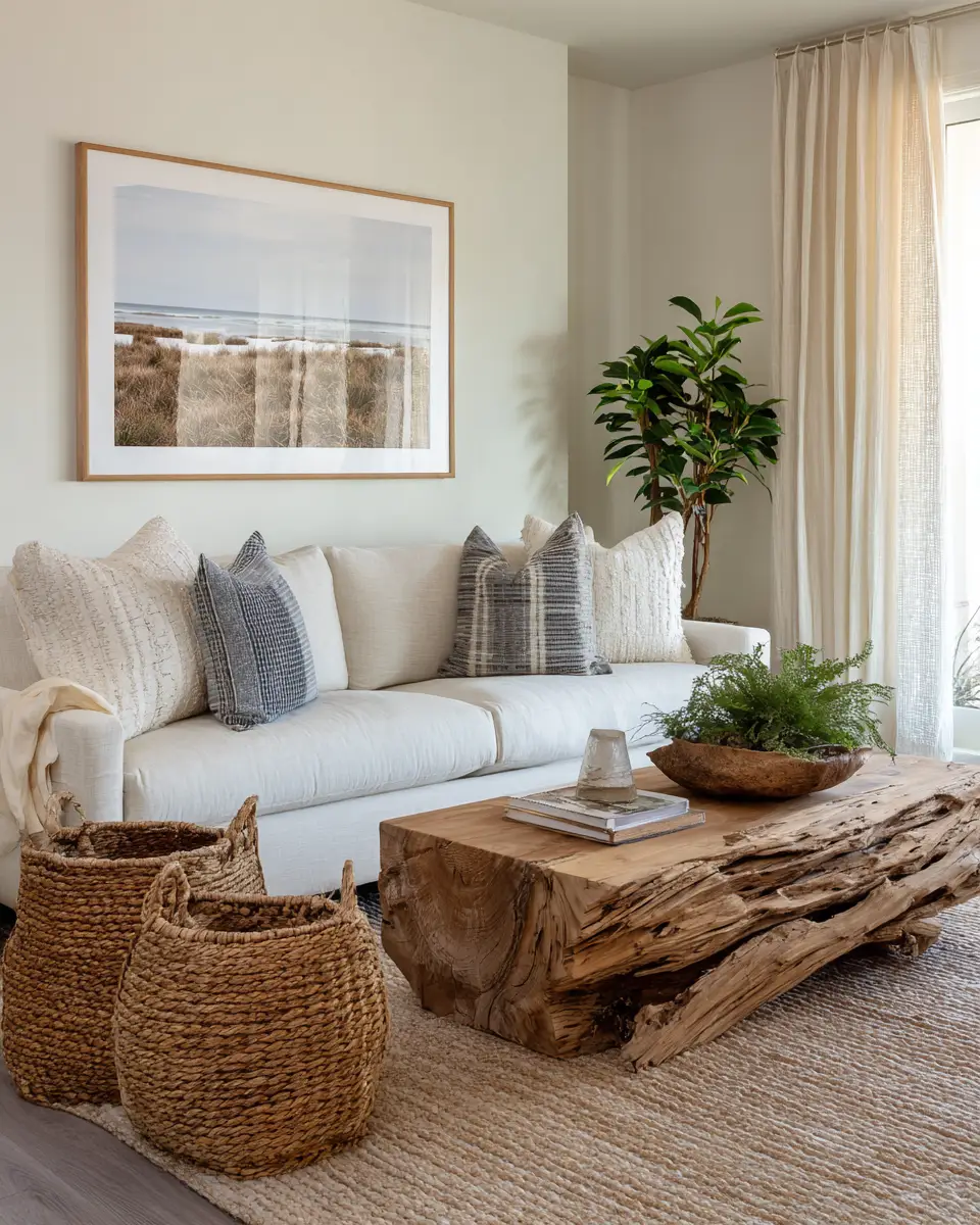 Narrow Coastal Living Room Decor Ideas