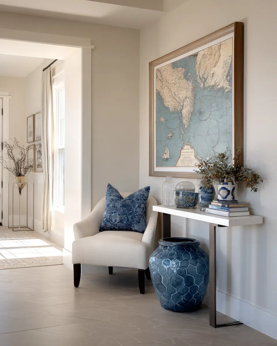 Narrow Coastal Living Room Decor Ideas