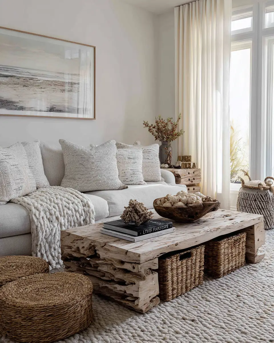 Narrow Coastal Living Room Decor Ideas