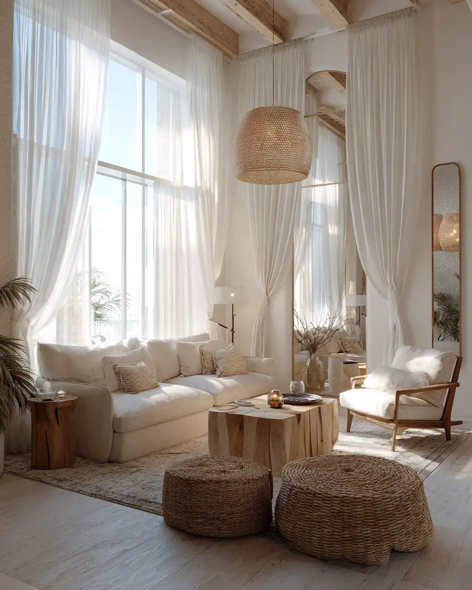 Narrow Coastal Living Room Decor Ideas