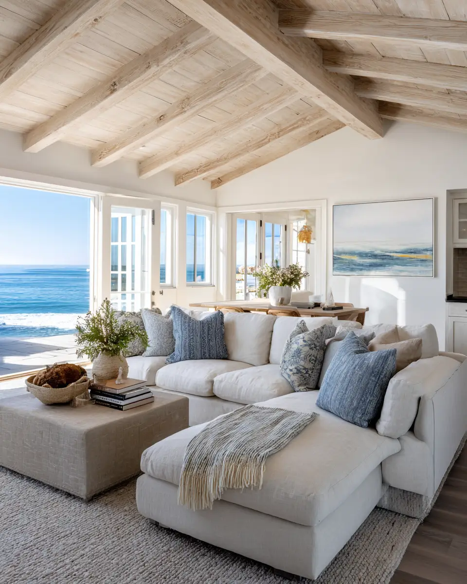 Narrow Coastal Living Room Decor Ideas
