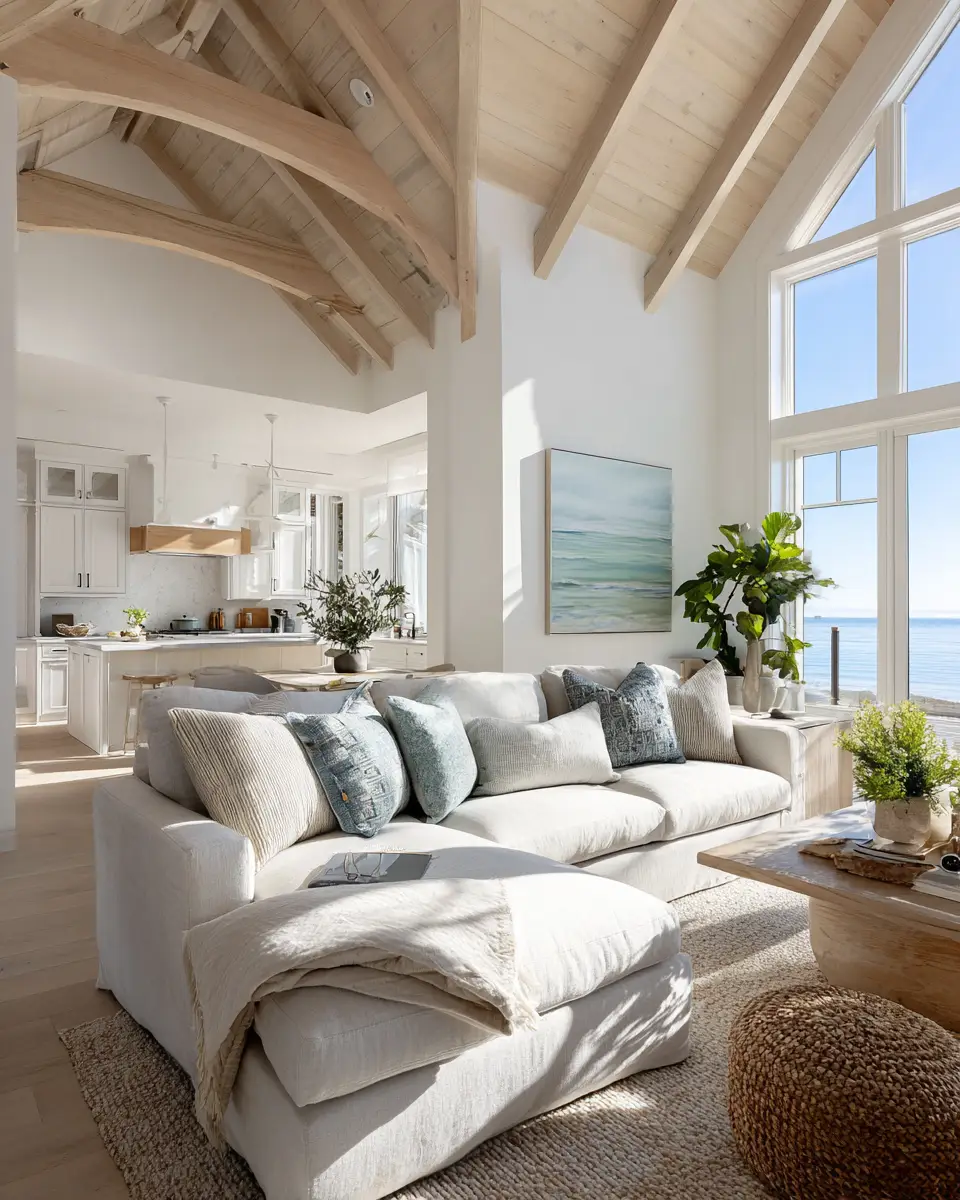 Narrow Coastal Living Room Decor Ideas