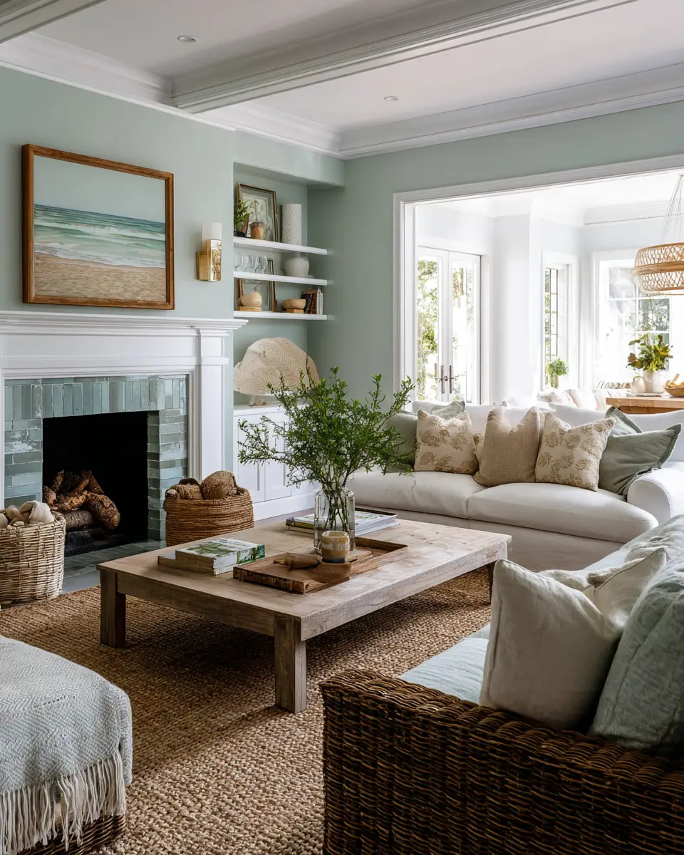 Narrow Coastal Living Room Decor Ideas