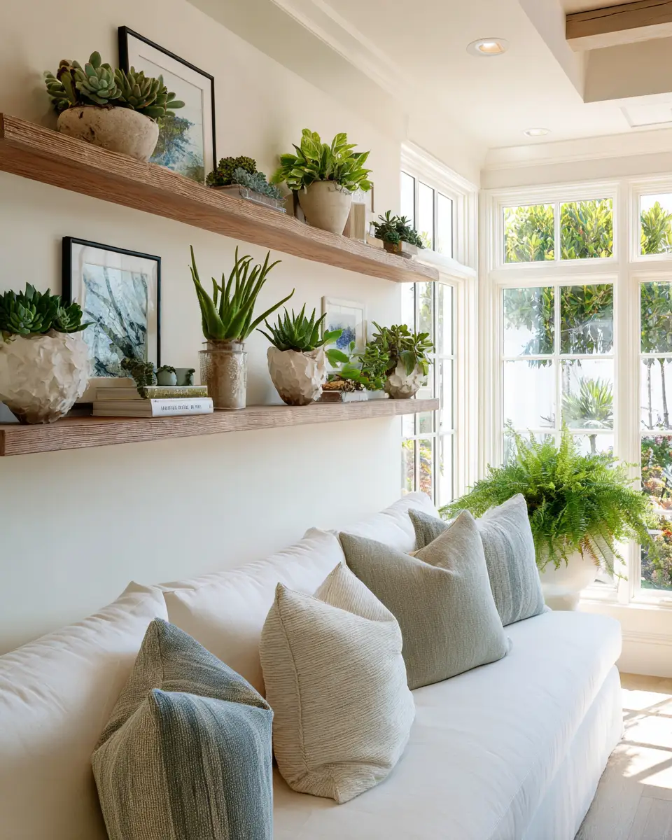 Narrow Coastal Living Room Decor Ideas