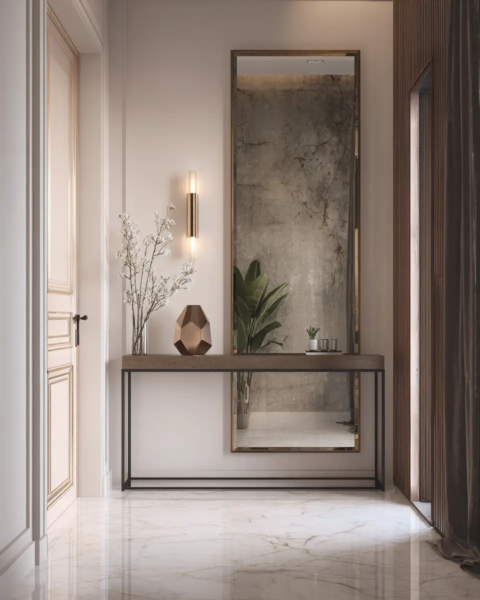 Narrow Contemporary Entryway Decor Ideas