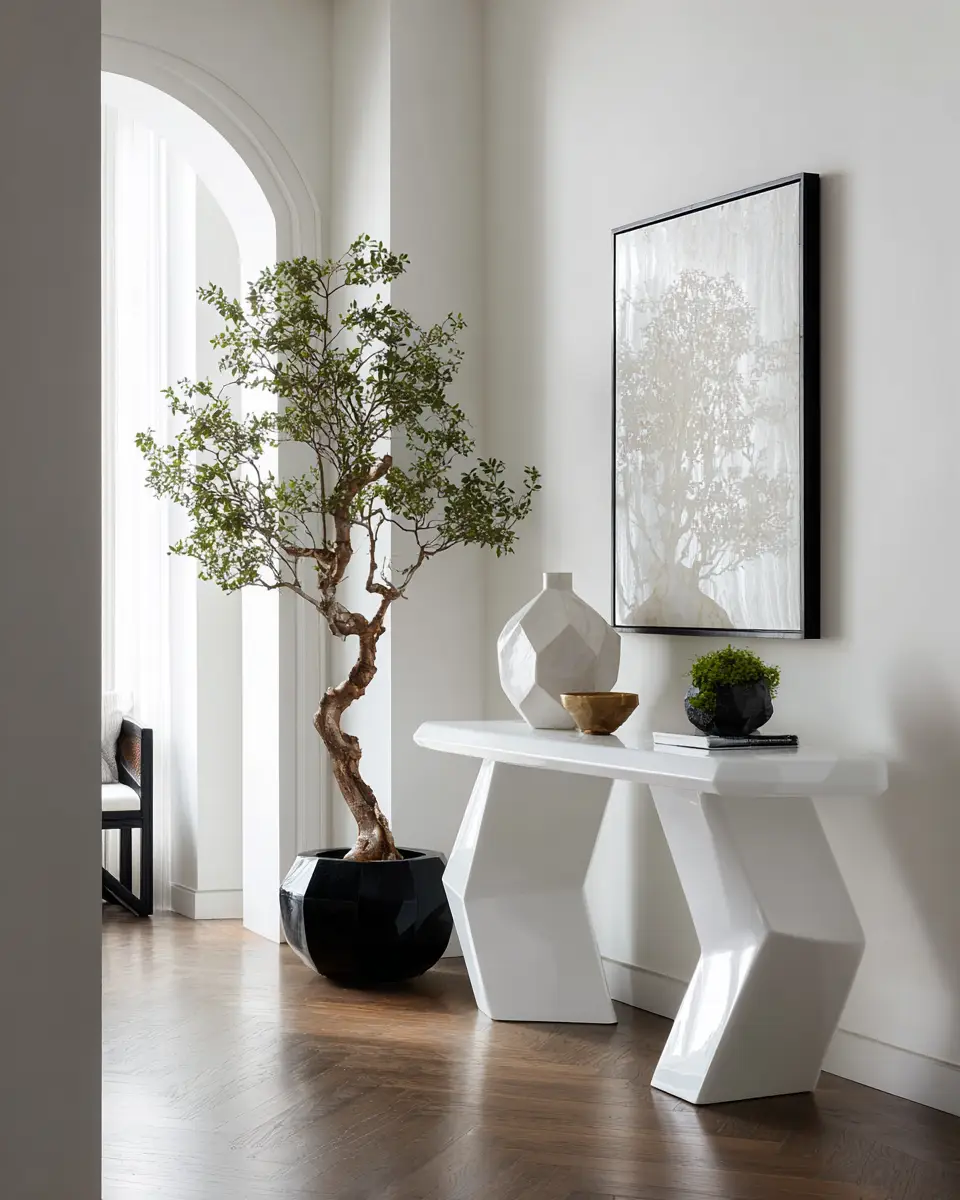 Narrow Contemporary Entryway Decor Ideas