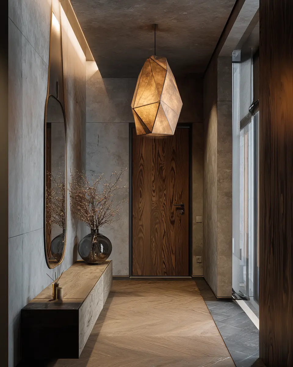 Narrow Contemporary Entryway Decor Ideas