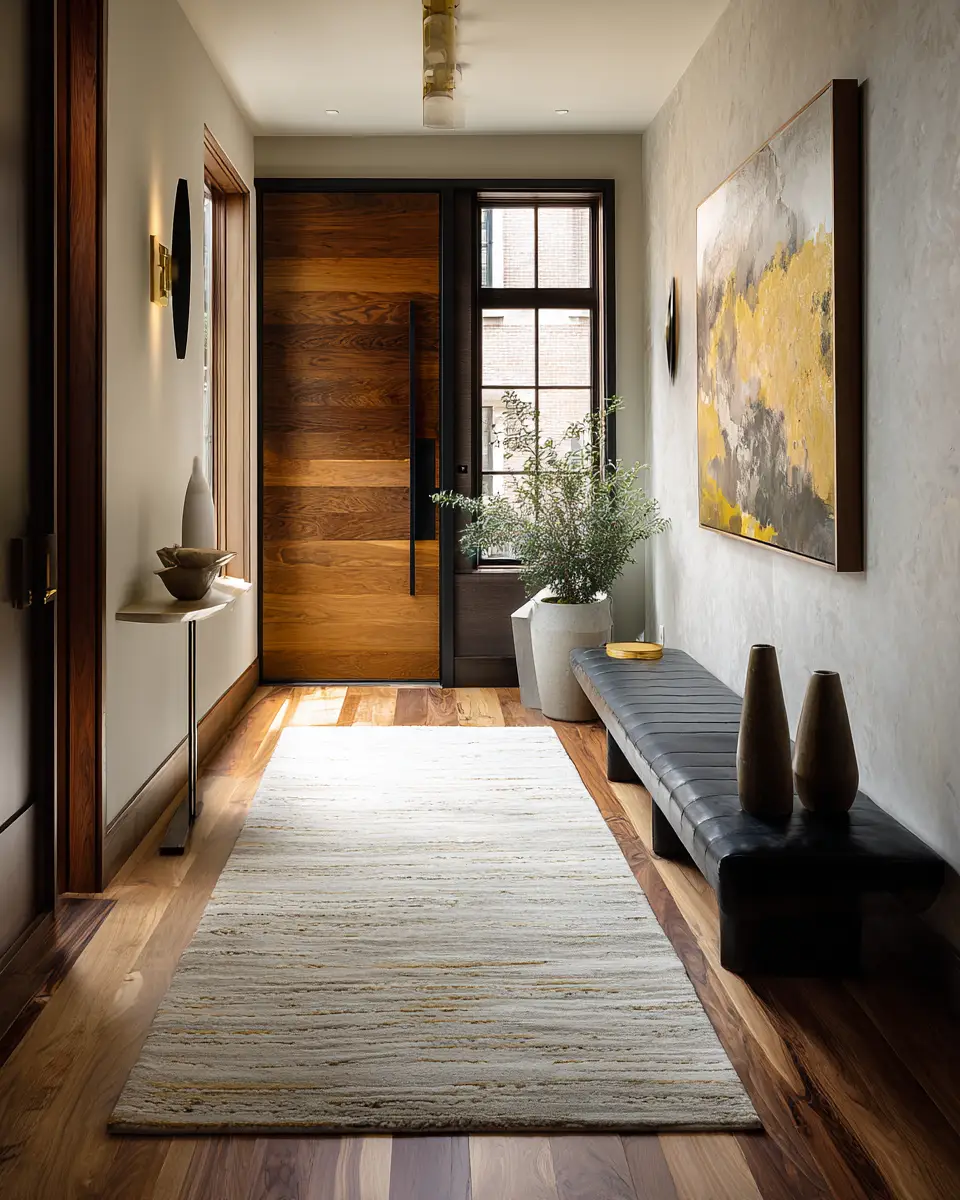 Narrow Contemporary Entryway Decor Ideas