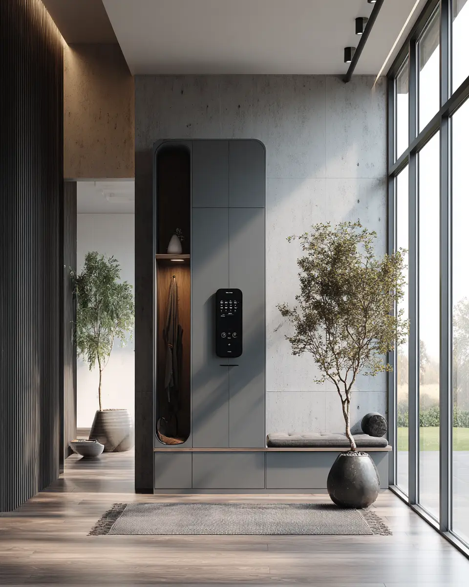 Narrow Contemporary Entryway Decor Ideas