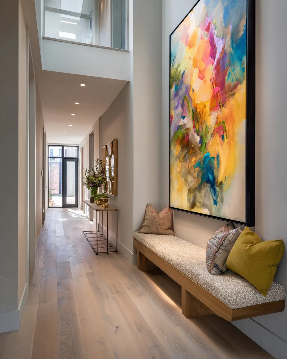 Narrow Contemporary Entryway Decor Ideas