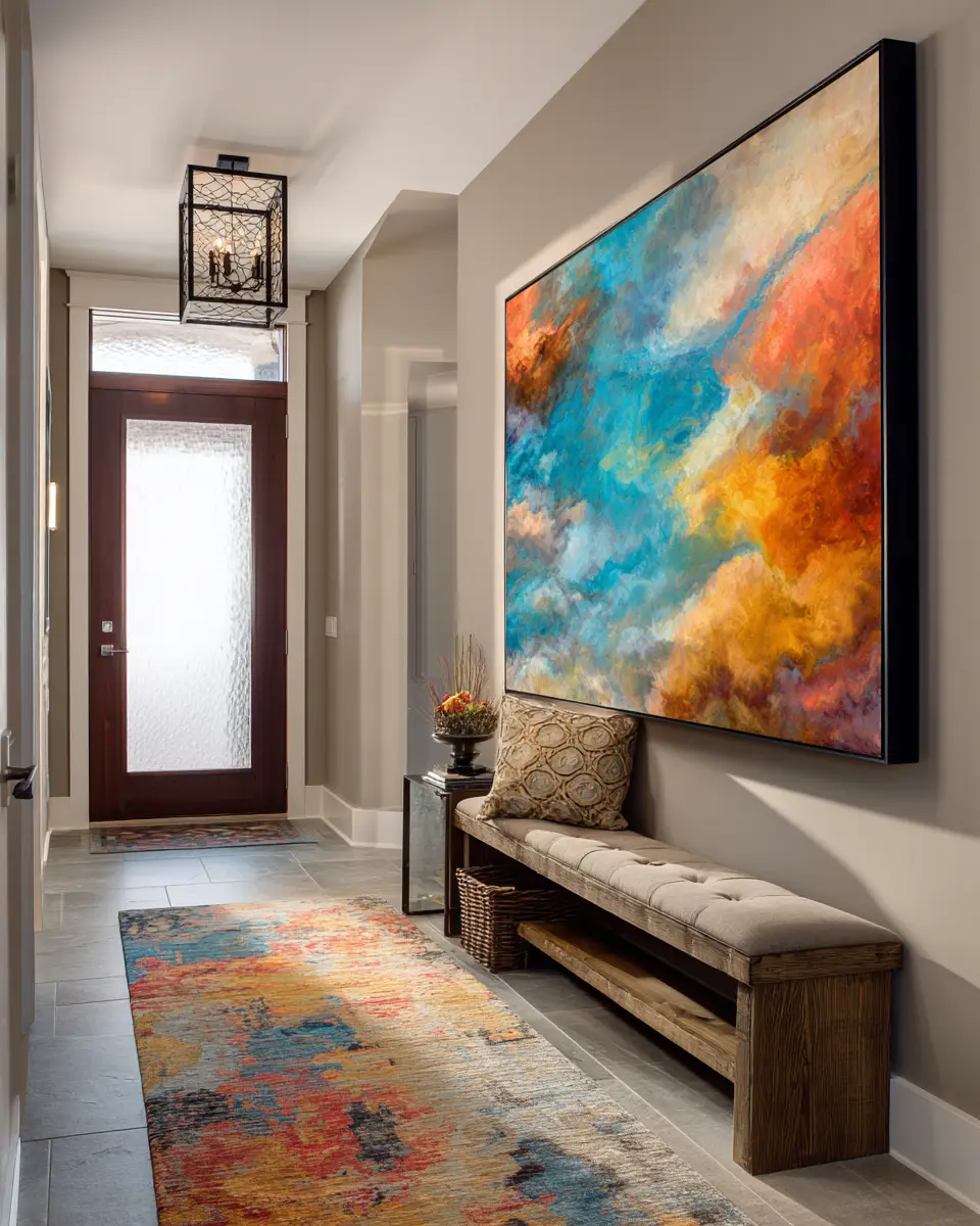 Narrow Contemporary Entryway Decor Ideas