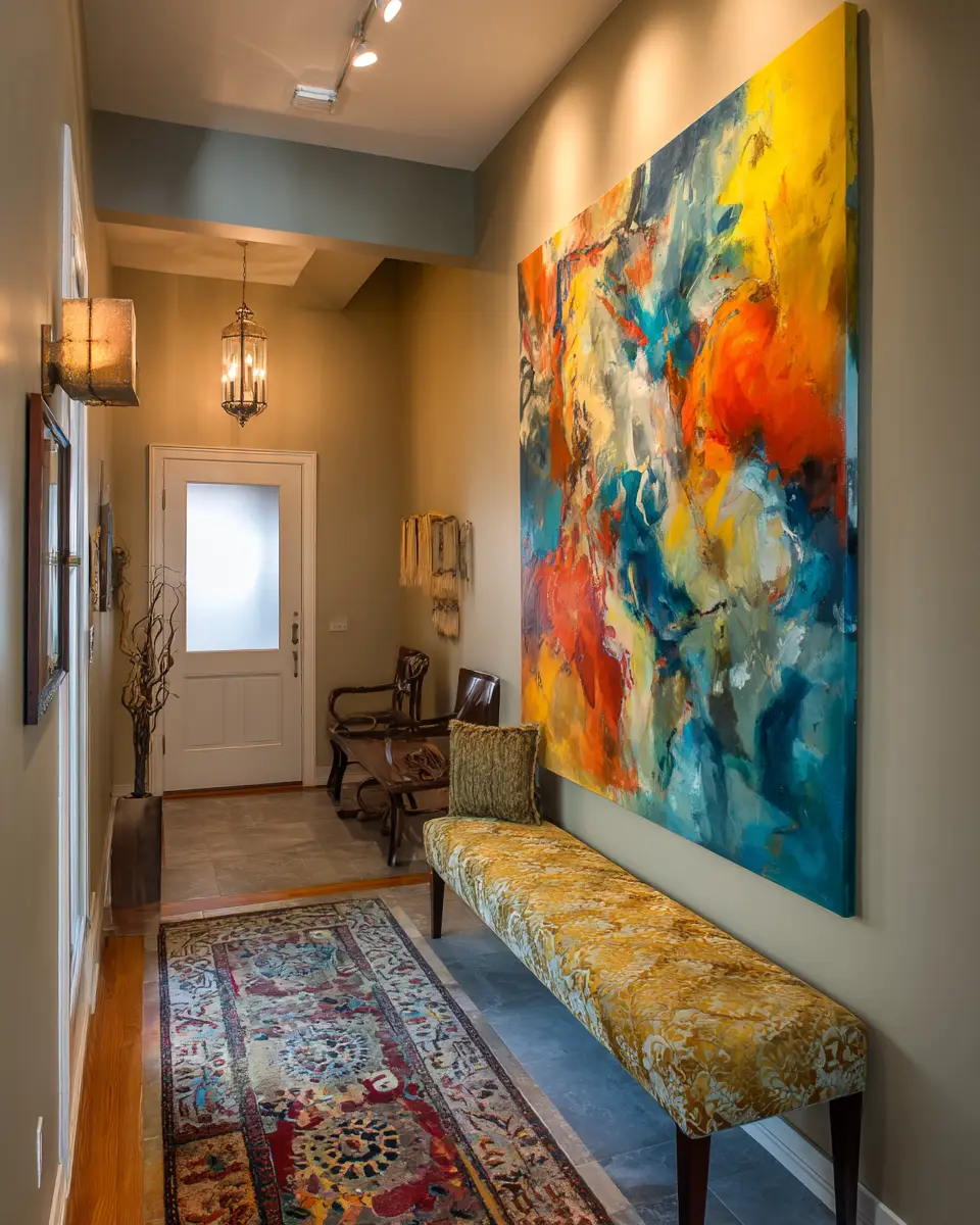 Narrow Contemporary Entryway Decor Ideas