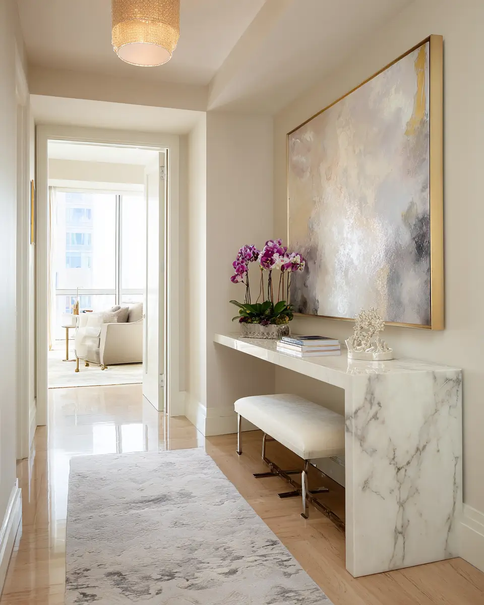 Narrow Contemporary Entryway Decor Ideas