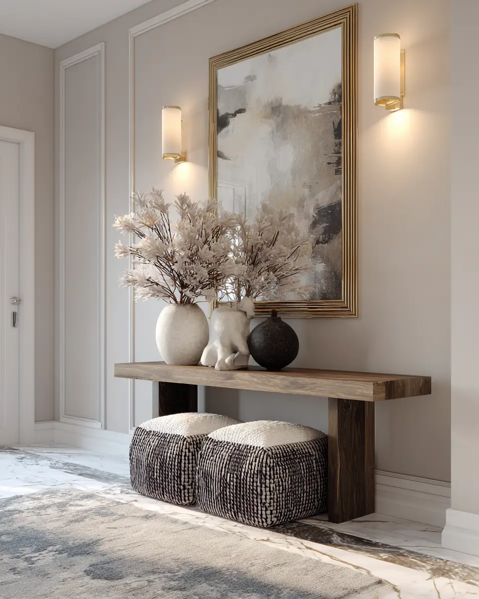 Narrow Contemporary Entryway Decor Ideas