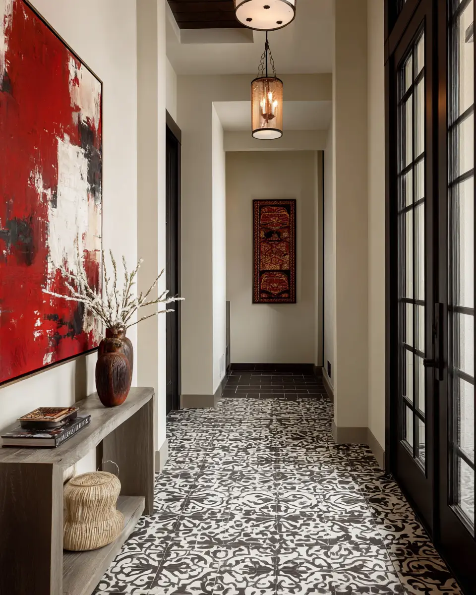 Narrow Contemporary Entryway Decor Ideas