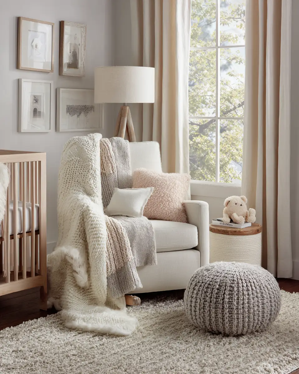 Narrow Contemporary Nursery Decor Ideas