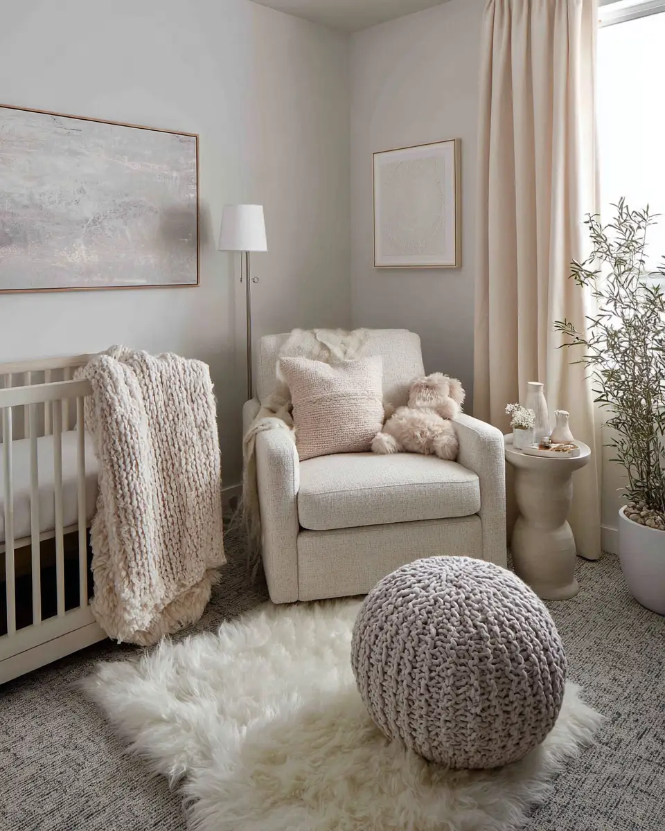 Narrow Contemporary Nursery Decor Ideas