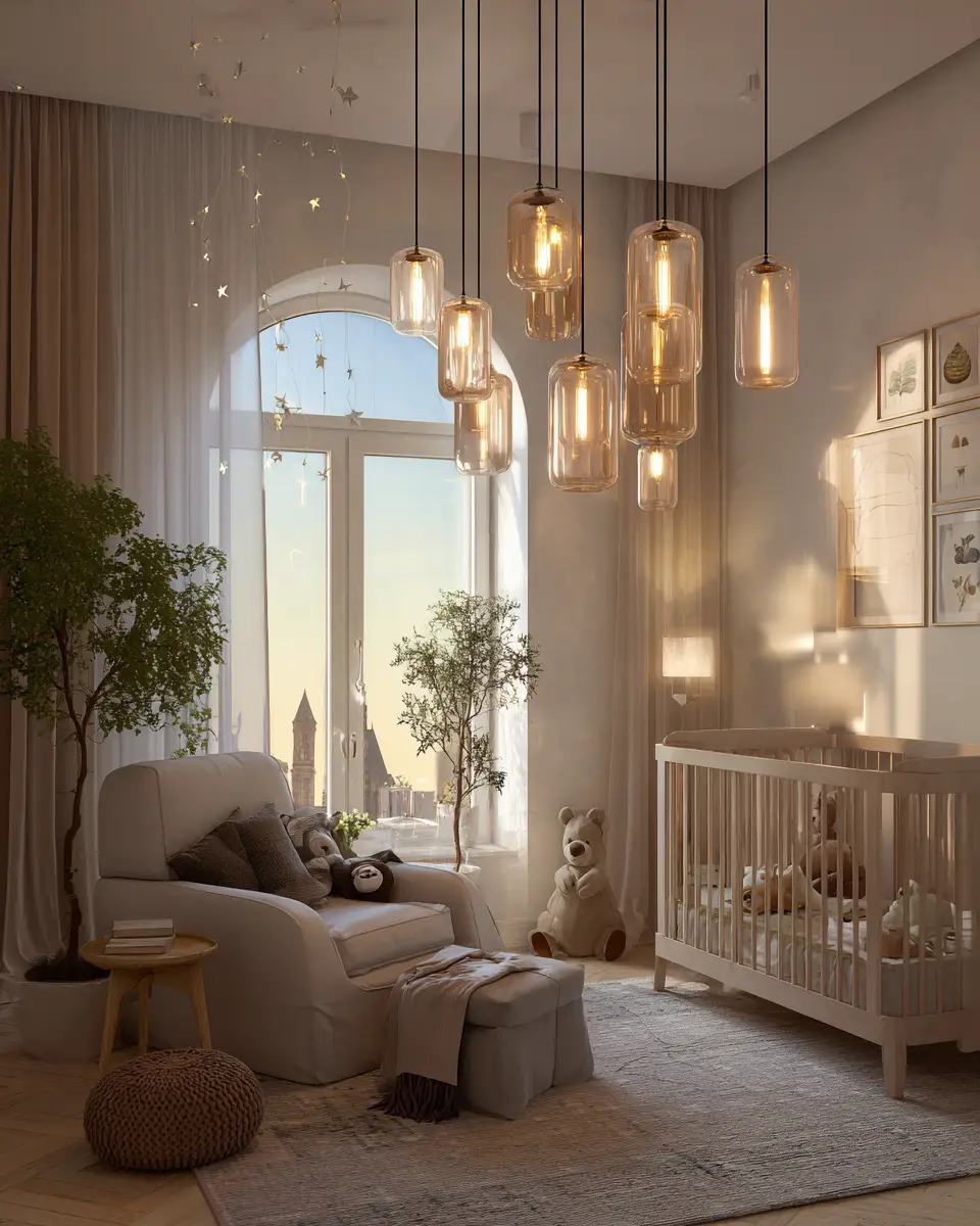 Narrow Contemporary Nursery Decor Ideas