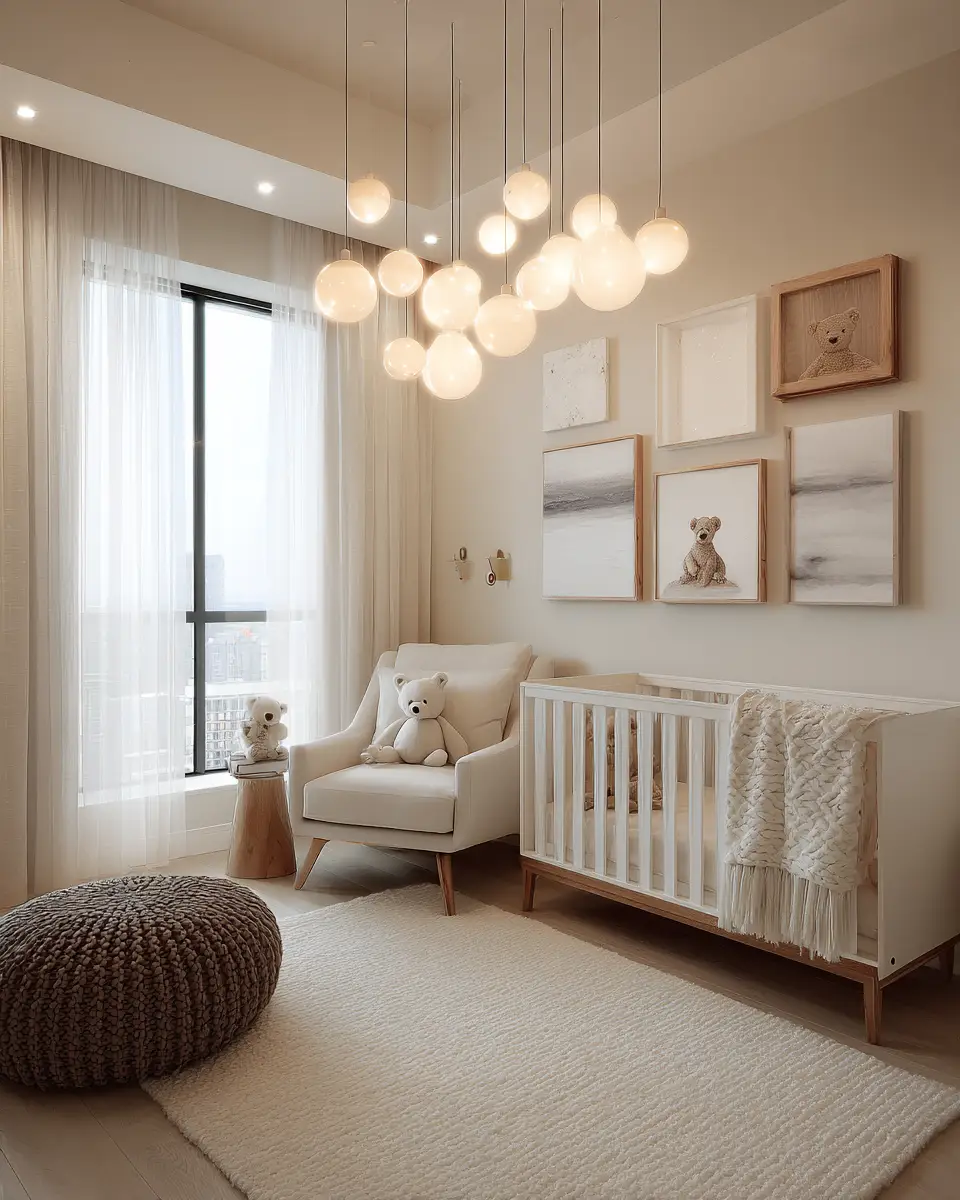 Narrow Contemporary Nursery Decor Ideas