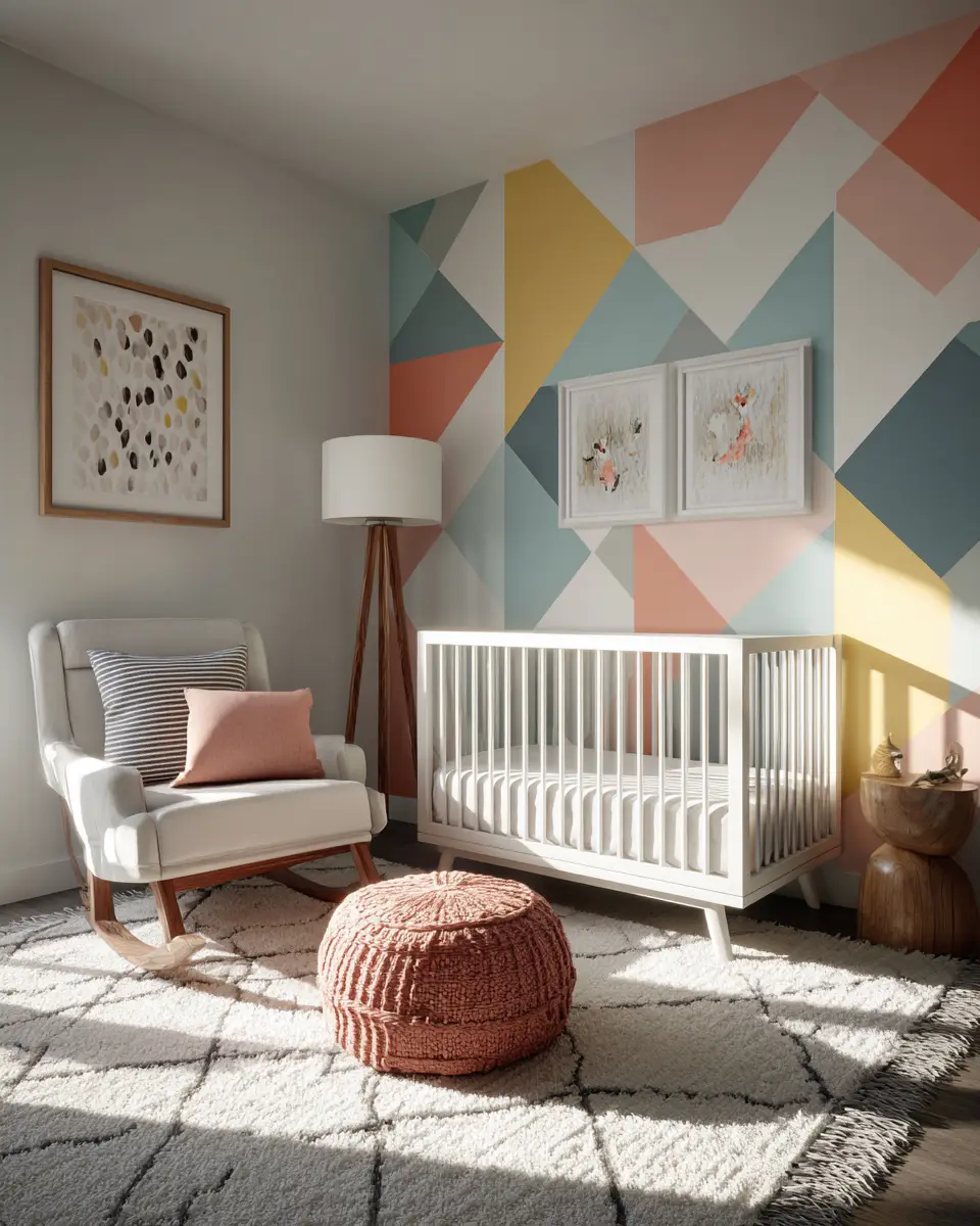 Narrow Contemporary Nursery Decor Ideas