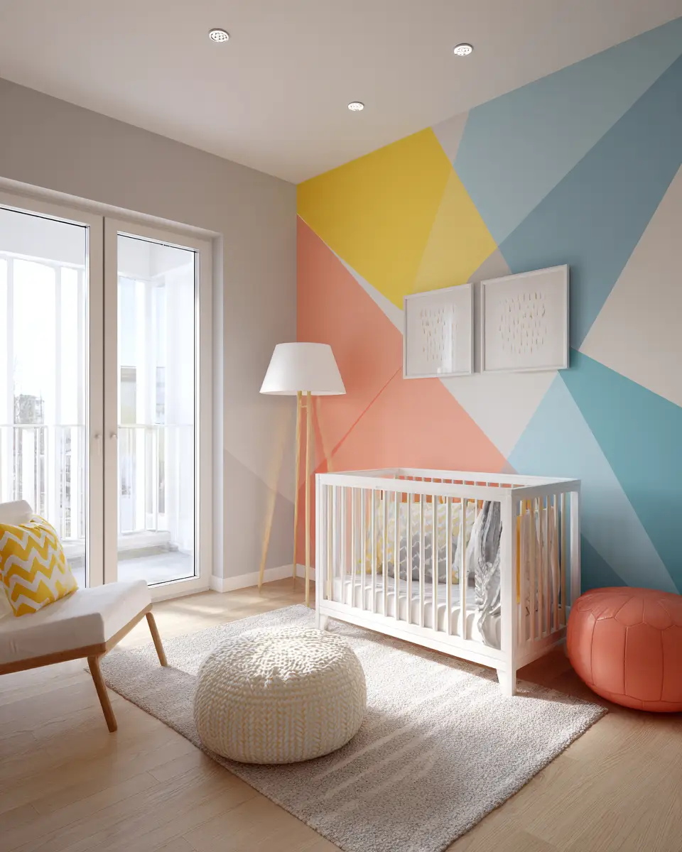 Narrow Contemporary Nursery Decor Ideas
