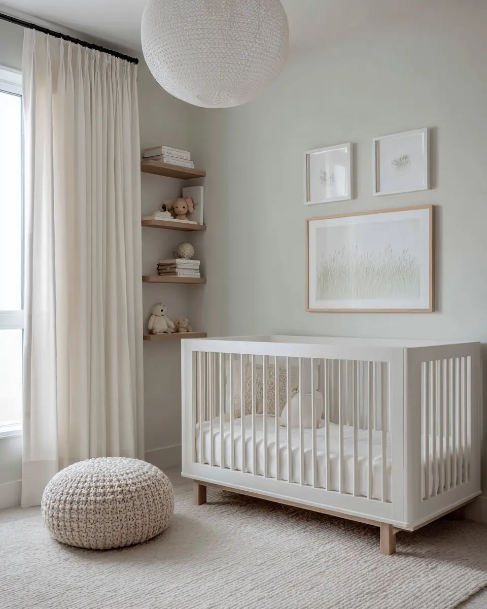 Narrow Contemporary Nursery Decor Ideas