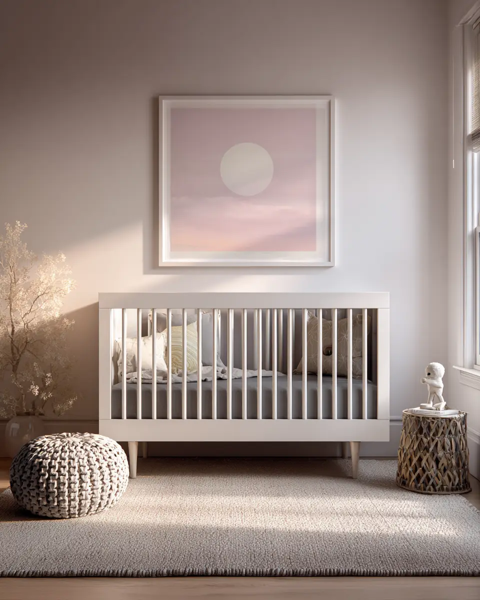 Narrow Contemporary Nursery Decor Ideas