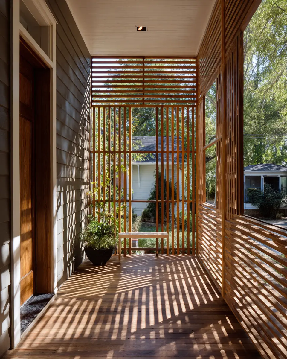 Narrow Contemporary Porch Decor Ideas