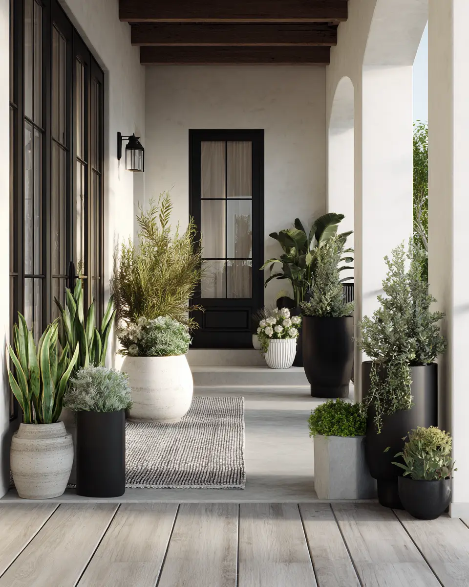 Narrow Contemporary Porch Decor Ideas