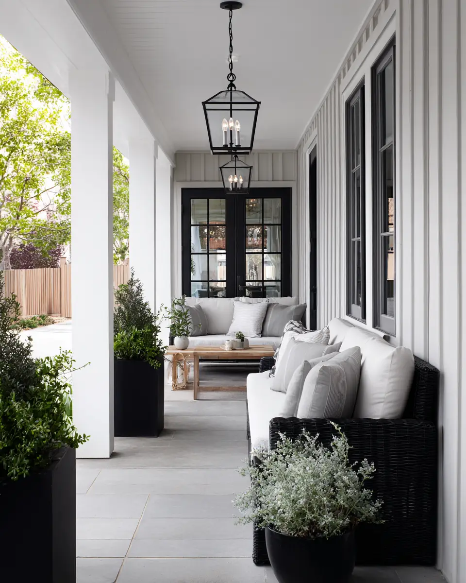 Narrow Contemporary Porch Decor Ideas