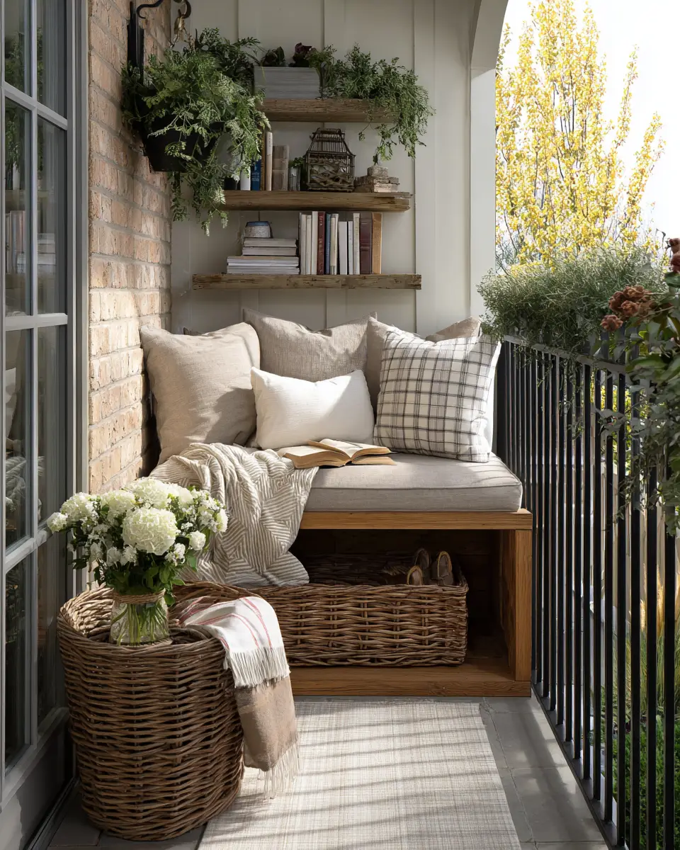 Narrow Farmhouse Balcony Decor Ideas