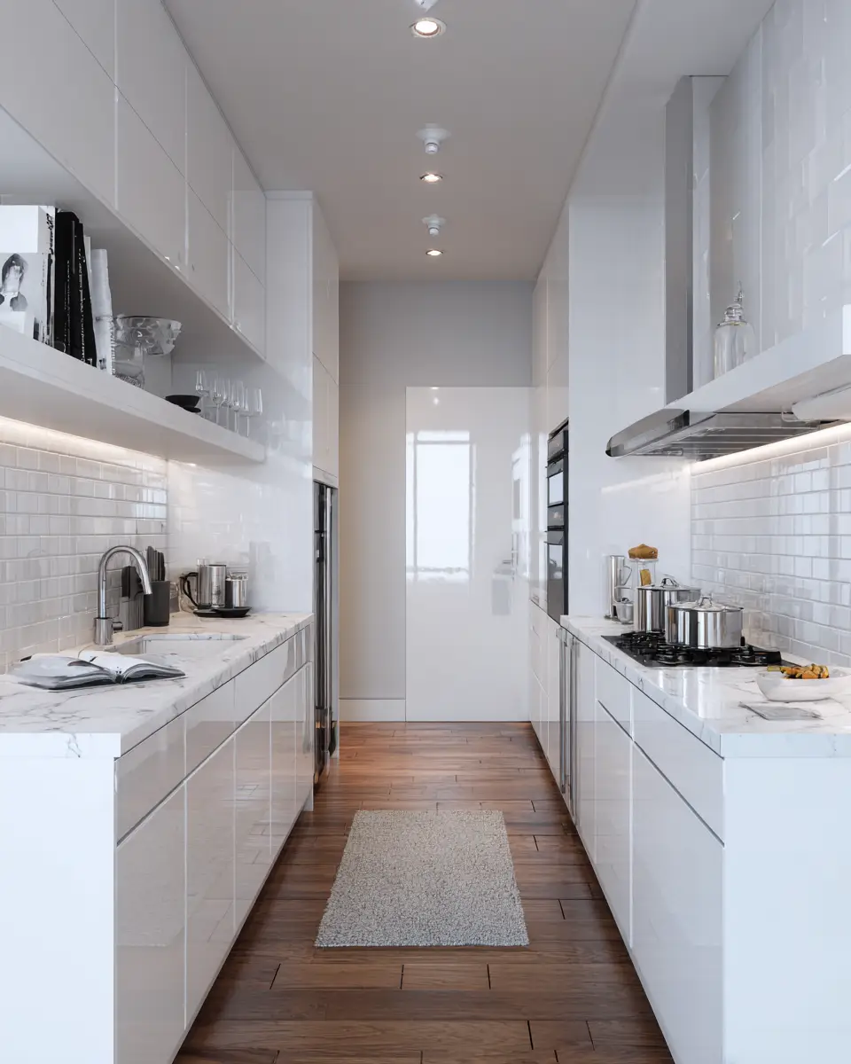 Narrow Kitchen Decor Ideas - Featured