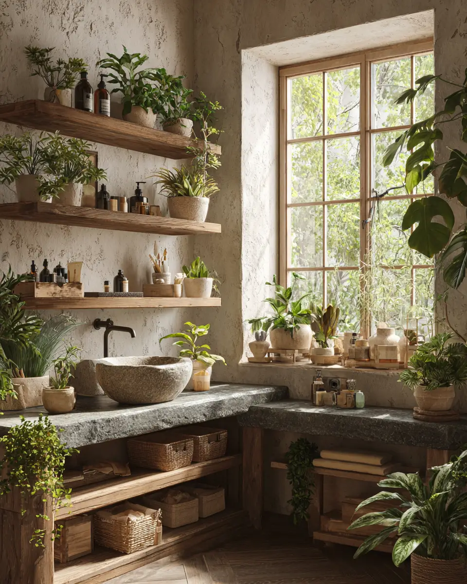 Natural Bathroom Decor Ideas