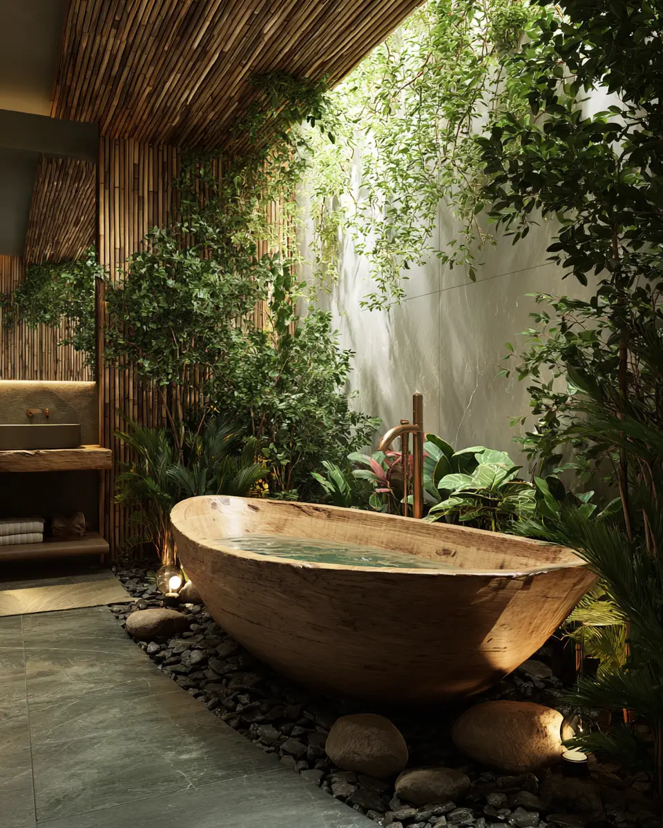 Natural Bathroom Decor Ideas