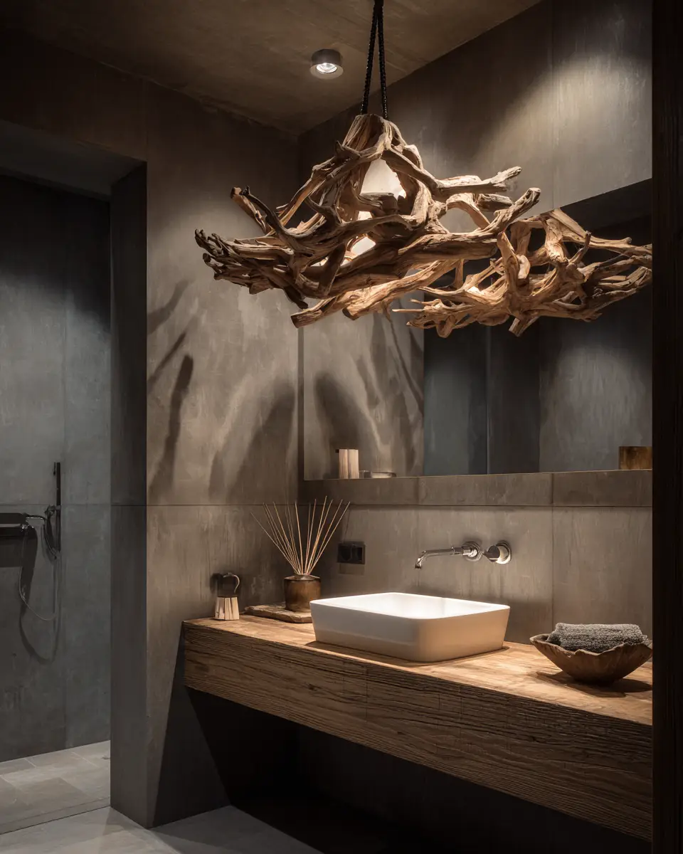 Natural Wood Bathroom Decor Ideas