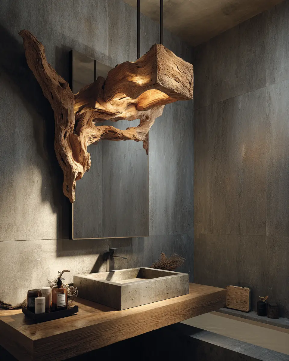 Natural Wood Bathroom Decor Ideas