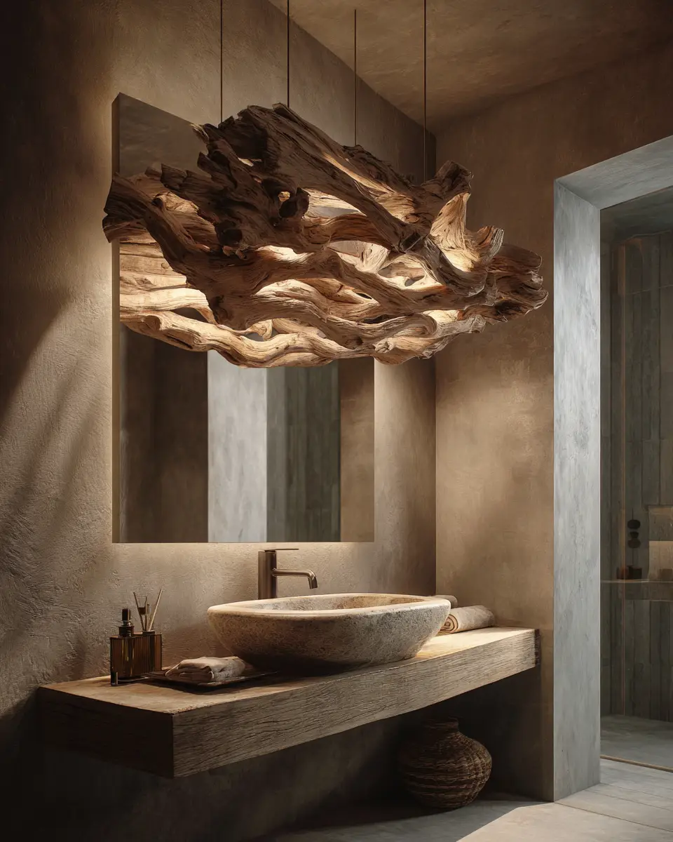 Natural Wood Bathroom Decor Ideas