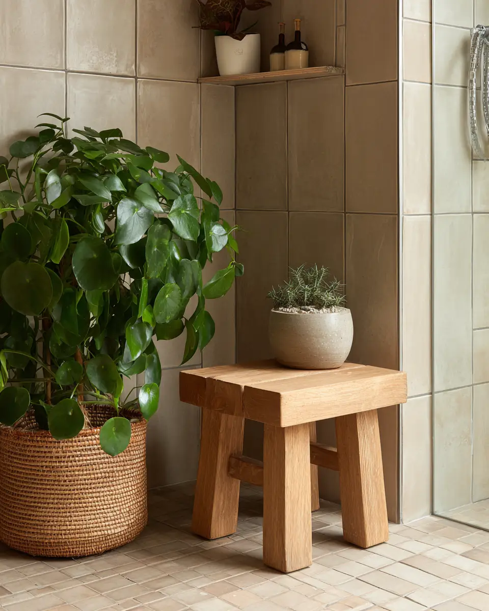 Natural Wood Bathroom Decor Ideas