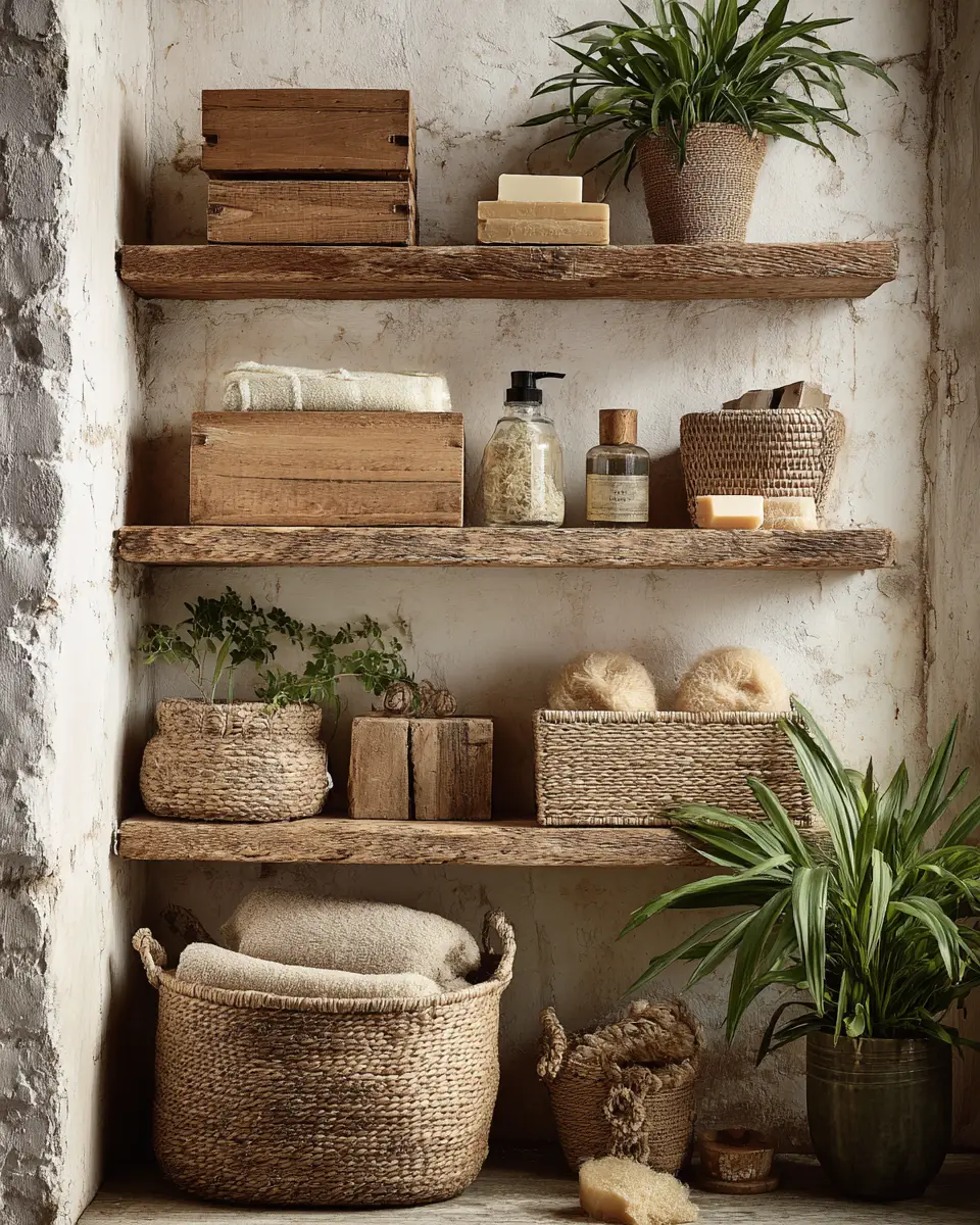 Natural Wood Bathroom Decor Ideas