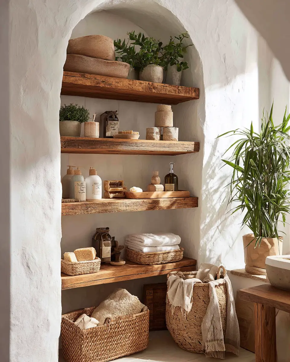 Natural Wood Bathroom Decor Ideas