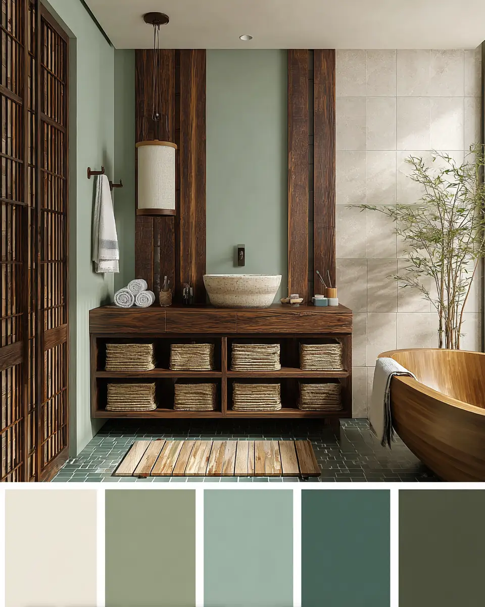 Natural Wood Bathroom Decor Ideas