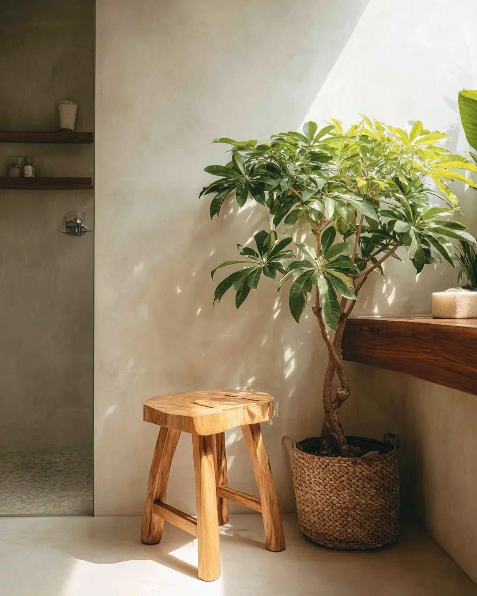 Natural Wood Bathroom Decor Ideas