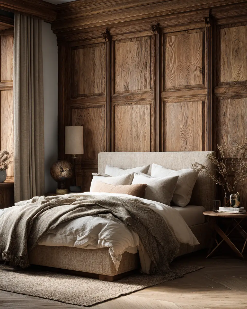 Natural Wood Classic Bedroom Decor Ideas