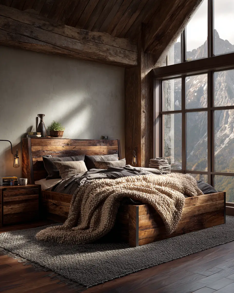 Natural Wood Classic Bedroom Decor Ideas