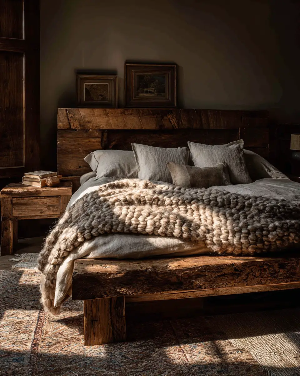 Natural Wood Classic Bedroom Decor Ideas