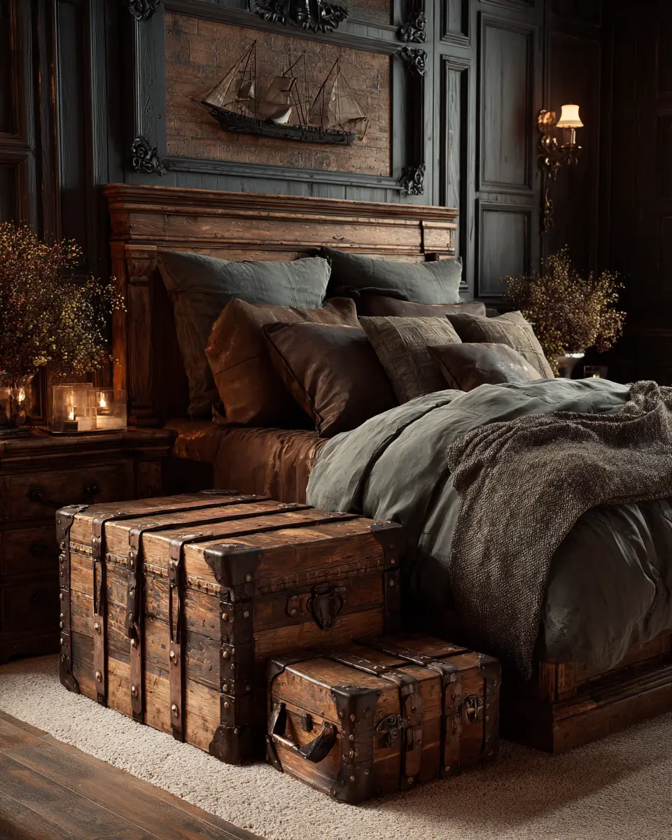 Natural Wood Classic Bedroom Decor Ideas