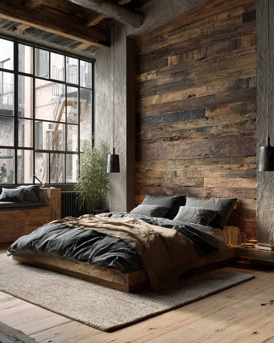 Natural Wood Classic Bedroom Decor Ideas