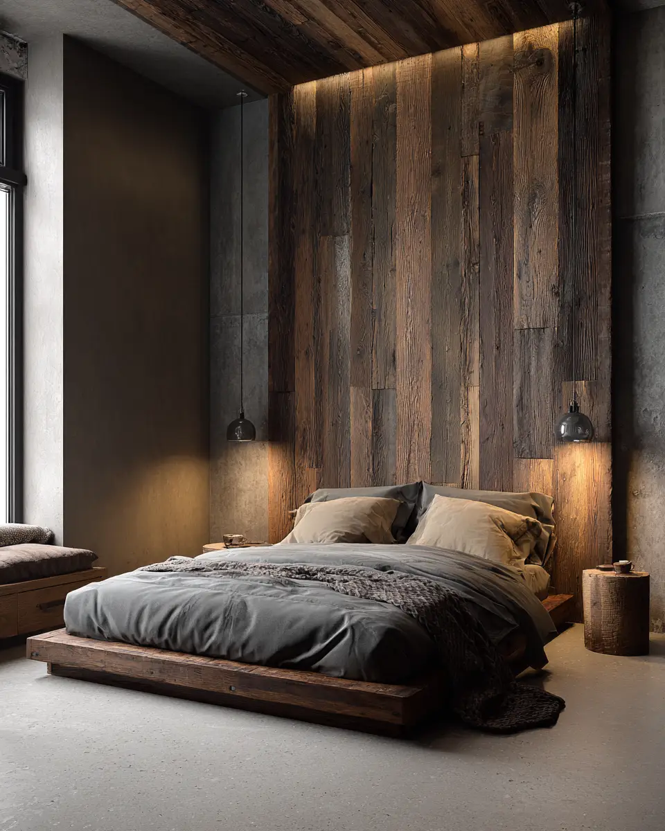 Natural Wood Classic Bedroom Decor Ideas